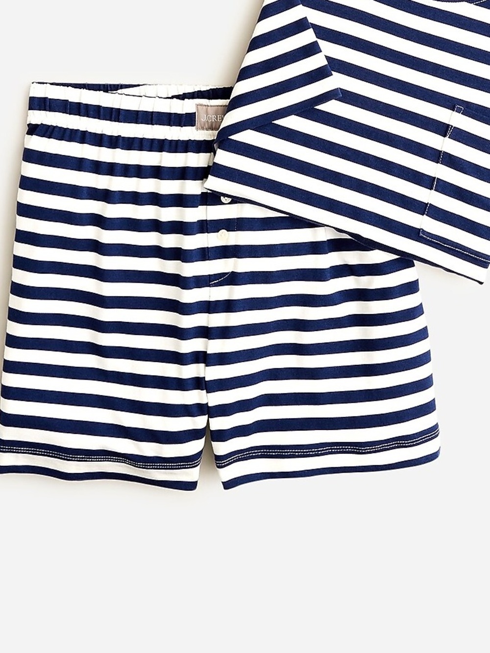 J Crew Striped Navy & White Women's Lounge Shorts(only) NWT‎